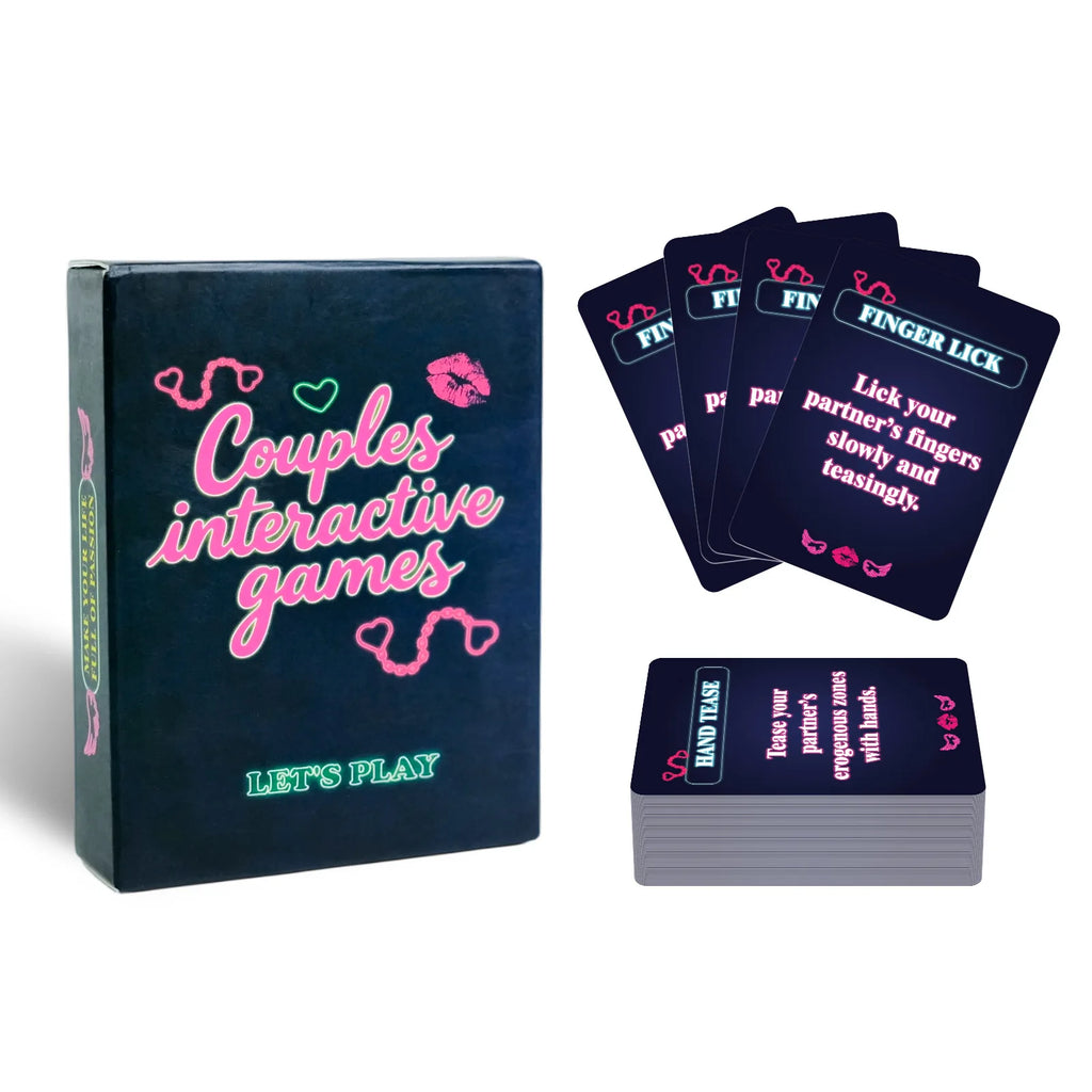 50pcs Interactive Fun Couple Game Cards Sexy Board Game for Female Friends Gathering Entertainment