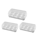 3/4/8 Grids Eggs Box Case Shockproof Egg Holder Kitchen Container Case Transparent Organizer for Outdoor Camping Picnic