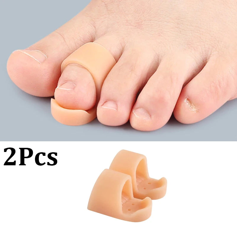 2/4PCS Hammer Toe Corrector Hammertoe Straightener for Curled Crooked Bent Claw and Overlapping Toes Bunion Pads Foot Care Tools