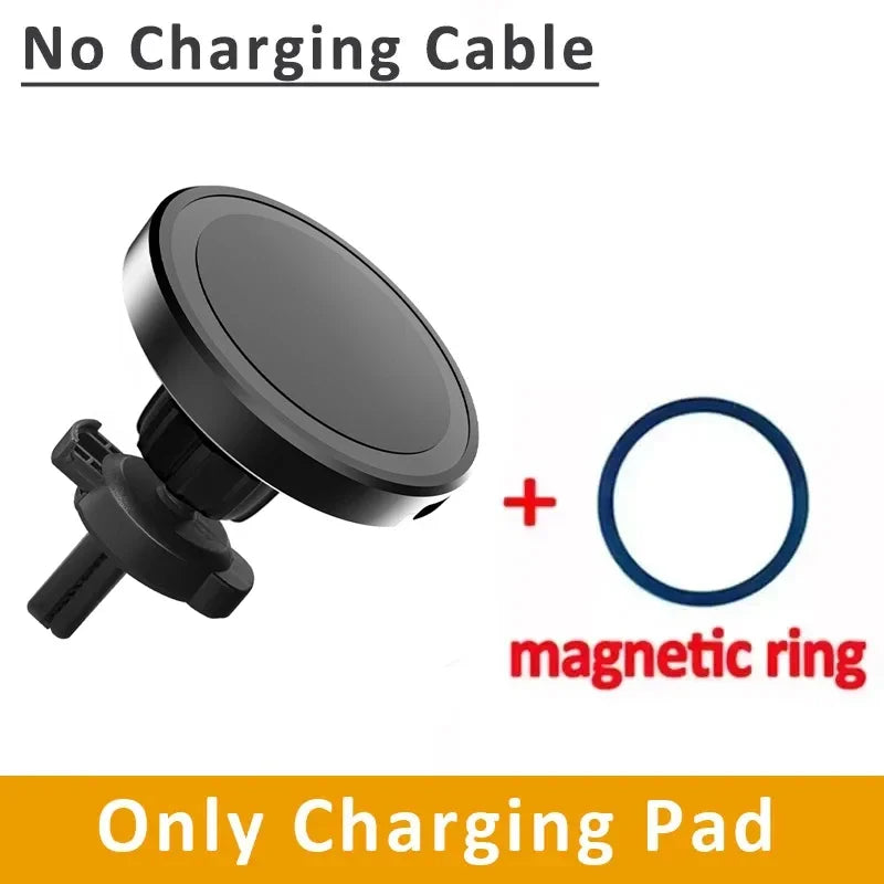 For MagSafe Car Wireless Charger 30W - Air Vent Clip Phone Holder - Stable Grip For iPhone 13-17 Pro Max & Fast Charging Stand