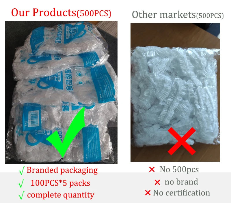 100-1000PCS Color Disposable Food Cover Wrap Food-Grade Fresh-keeping Film Bag Kitchen Disposable Bowl Cover Storage Wholesale