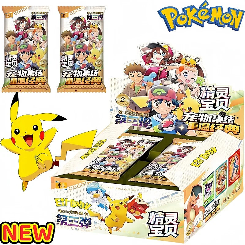 Pokemon 30pcs Anime Game Eif Card Luxury Pet Card