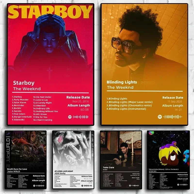 Canvas Painting Poster Music Hit Albums Celebrity Hip Hop Poster