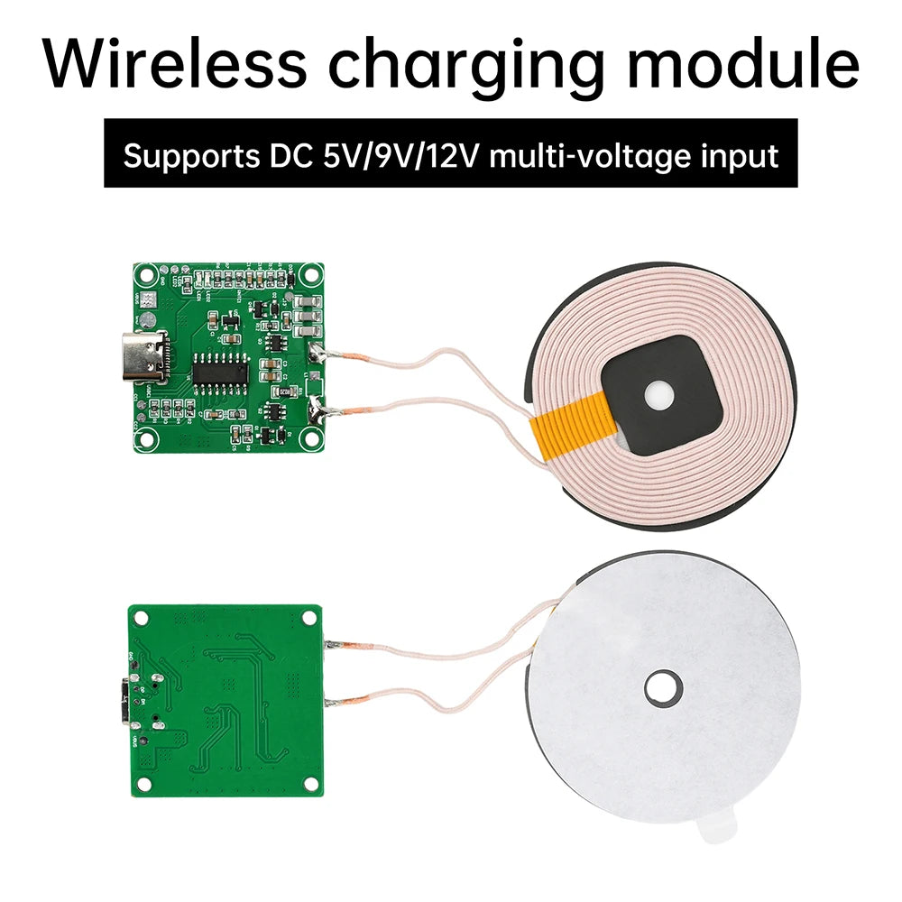 5W/10W/15W Adaptive Wireless Charging Module DIY Fast Charger Type-C Interface DIY Wireless Charger For Phone Electronic Devices