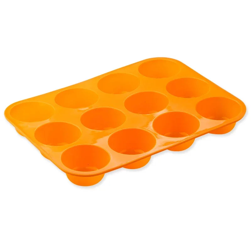 Silicone Mold Holes Mini Muffin DIY Cupcake Cookies Fondant Baking Pan Non-Stick Pudding Steamed Cake Mold Baking Tool