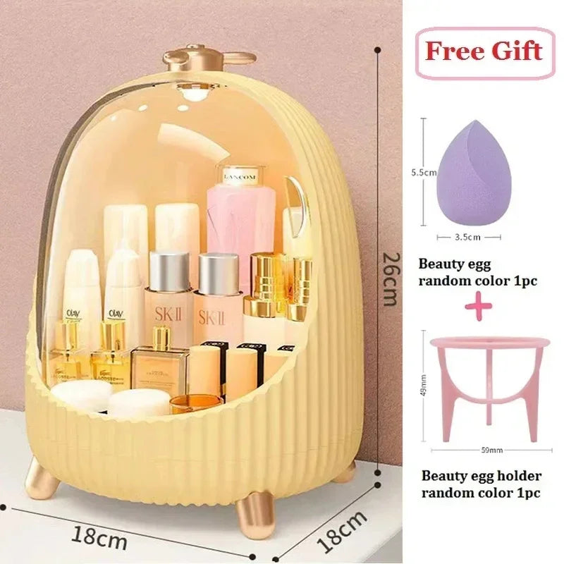 Cosmetic Storage Box Home Large Capacity Desktop Dustproof Dressing Table Lipstick Skin Care Luxury Storage Box Makeup Organizer