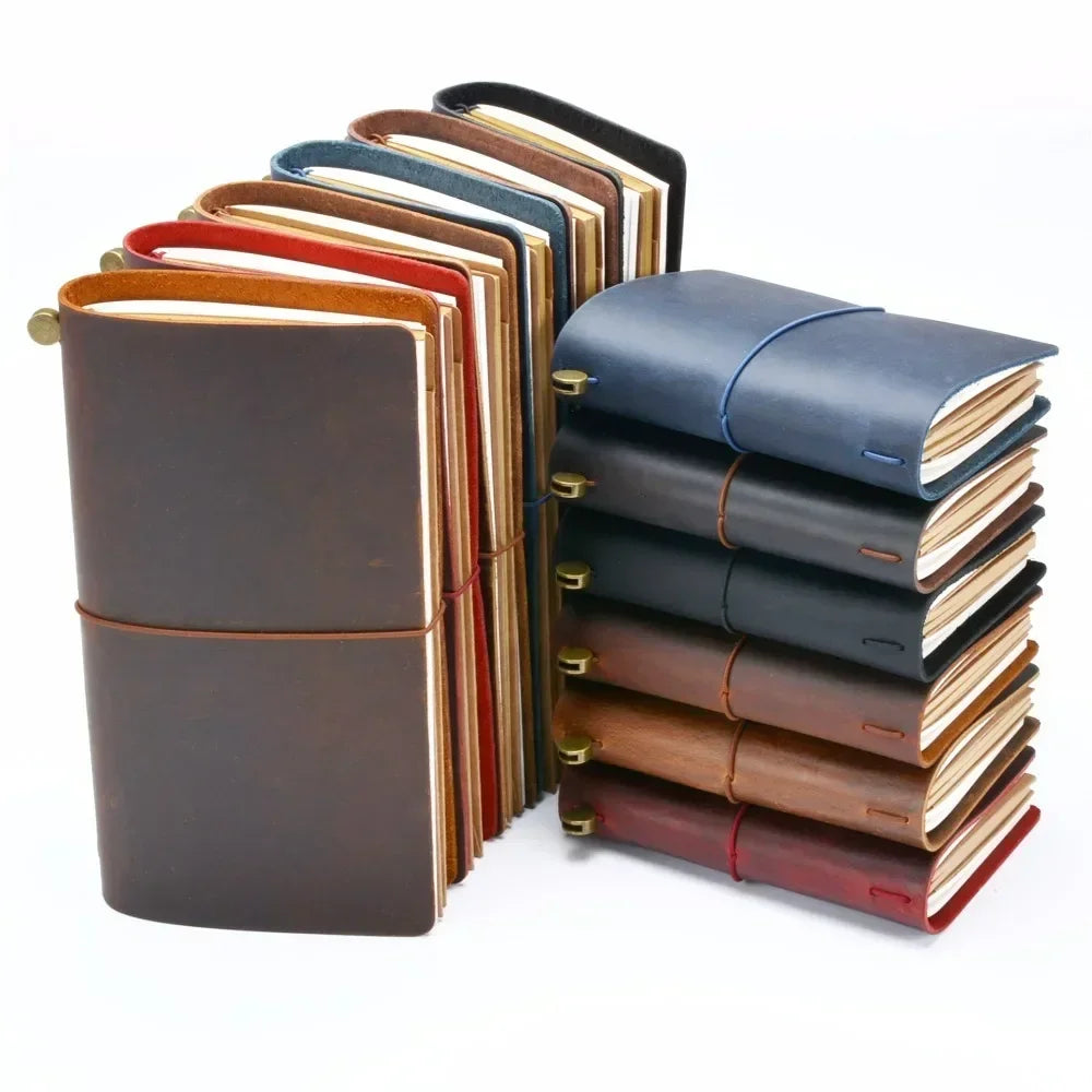 Moterm 100% Genuine Leather Notebook Handmade Vintage Cowhide Diary