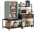 Arvee 35.8in Mini Fridge Stand with Storage &amp; Metal