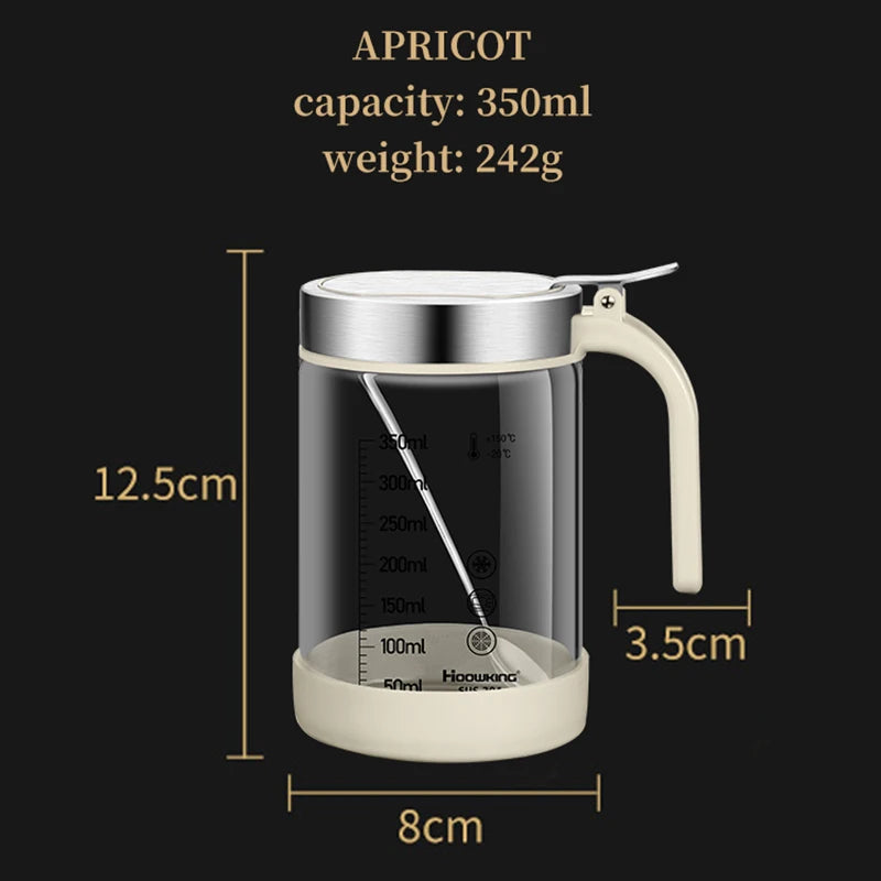 1pc Spices Glass Seasoning Jar with Spoon Sugar Bowl Salt Shaker Seasoning Container Kitchen Supplies Storage Set Spice Boxes