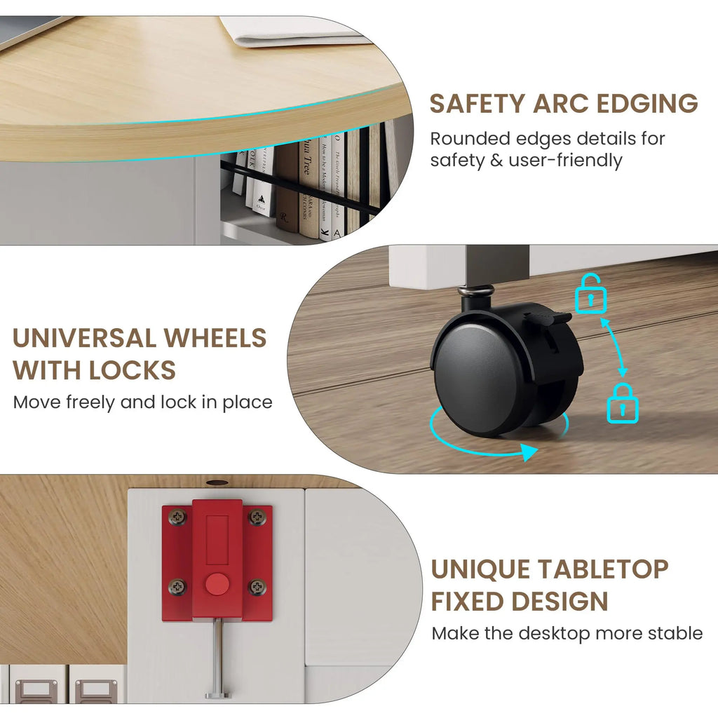 3-in-1 Folding Kitchen Table With Wine Rack
