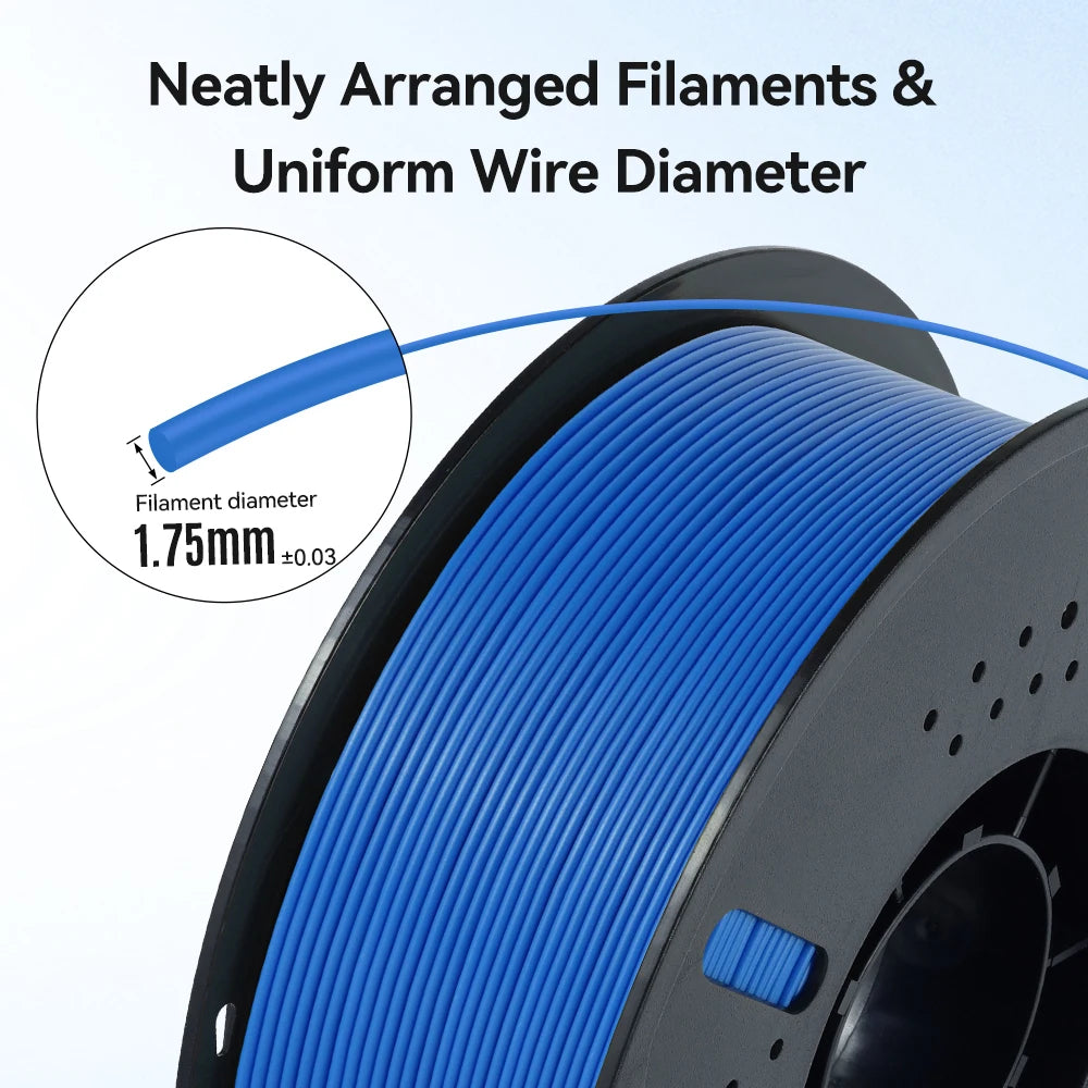 KINGROON 10KG/22LBS Multicolor PLA Filament 1KG/Roll 1.75mm For 3D
