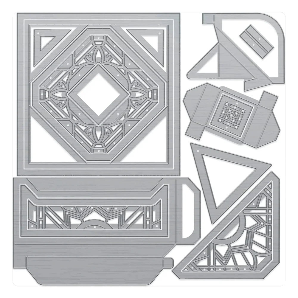 New Sail Away Boat Box Die Set Metal Cutting Dies DIY Scrapbooking Album Embossing Petal Perfection Gift Cuts Crafts Decoration