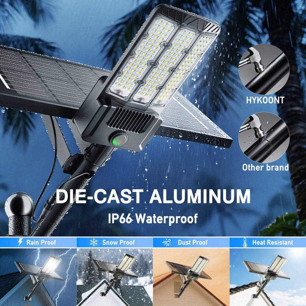 Solar Area Lights Outdoor Commercial 9000W LED Parking Lot