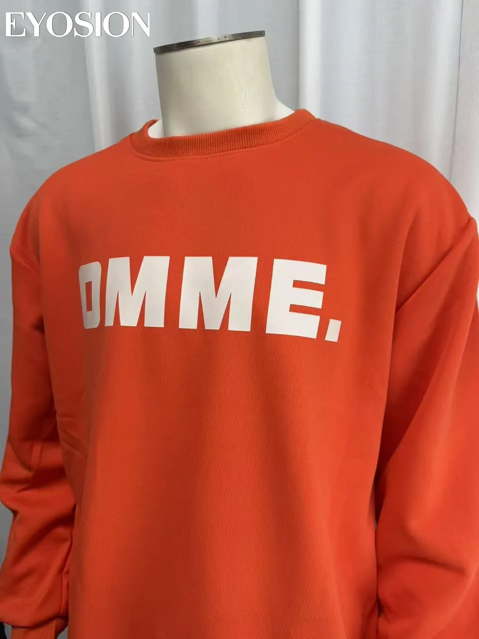 Long Sleeve Men's Pullover Hoodie Autumn Winter New Letter Printing Sweater Casual Harajuku Round Neck Plush Sweatshirt Top