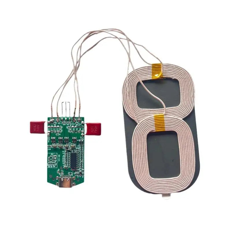 1Pcs Wireless Charging Type-C Interface 15W Dual Coil Wireless Charging Module Wireless Charger PCBA Home Car Equipment