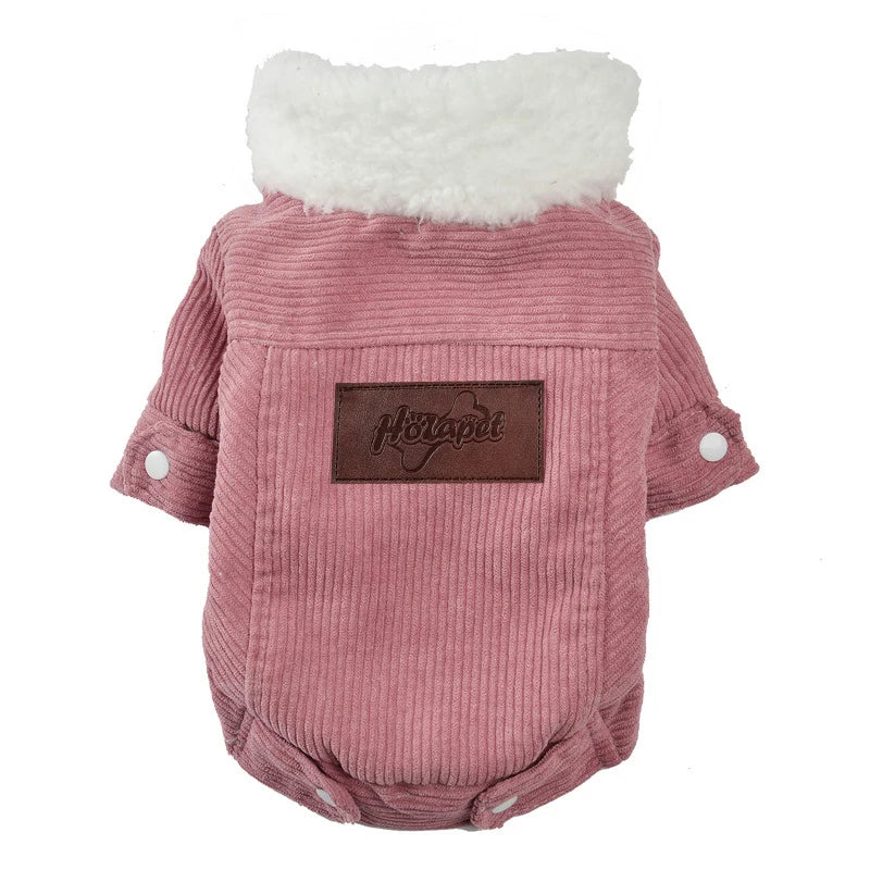 Autumn Winter Pet Dog Clothes Fleece Warm Jacket Coat Cozy Thicken Puppy Clothing for Small Medium Dogs Cat Schnauzer Pug Outfit