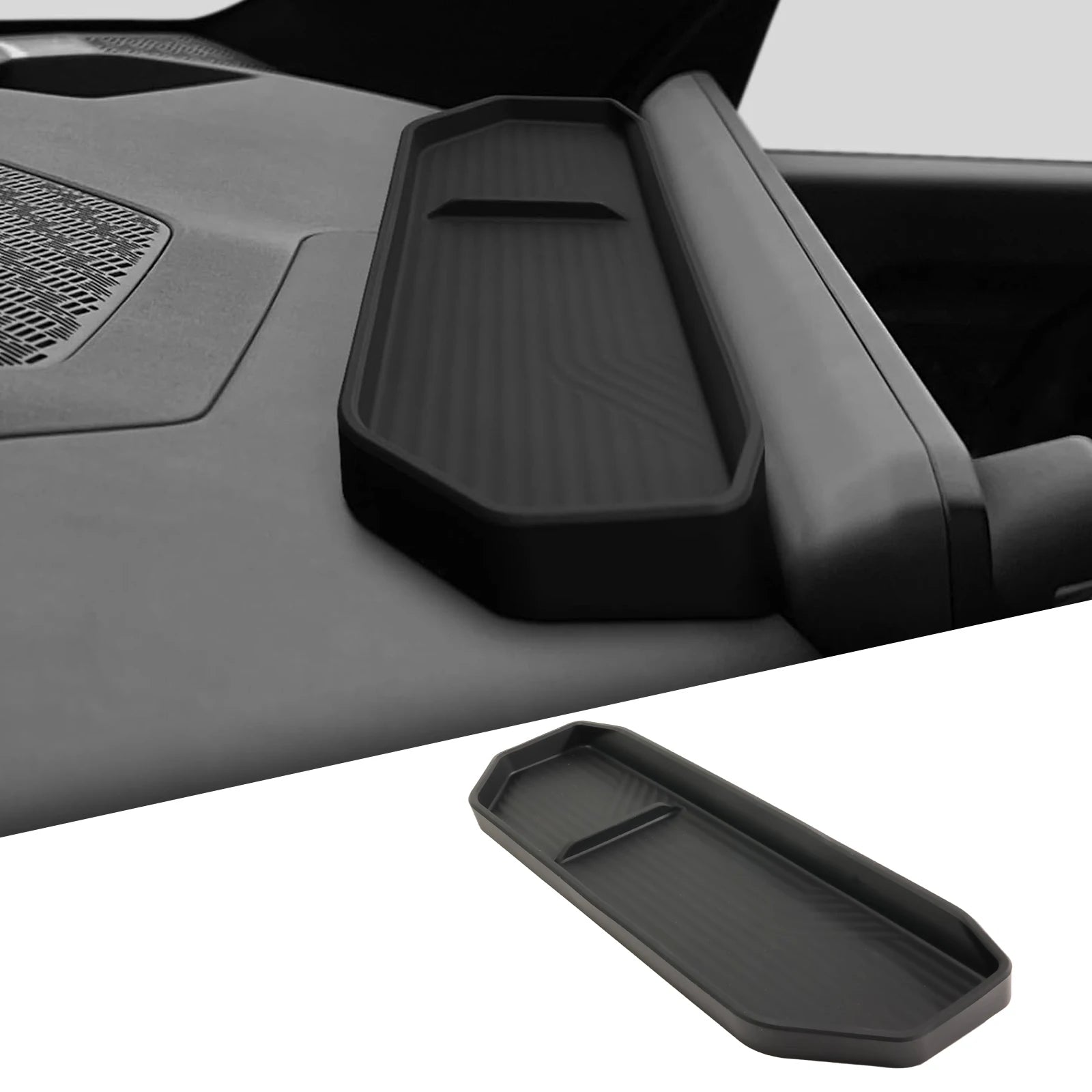 Car Armrest Storage Box Lower Center Console Organizer Cup Holder Storage Box Wireless Charger Panel Mat For KIA EV9 2024 2025