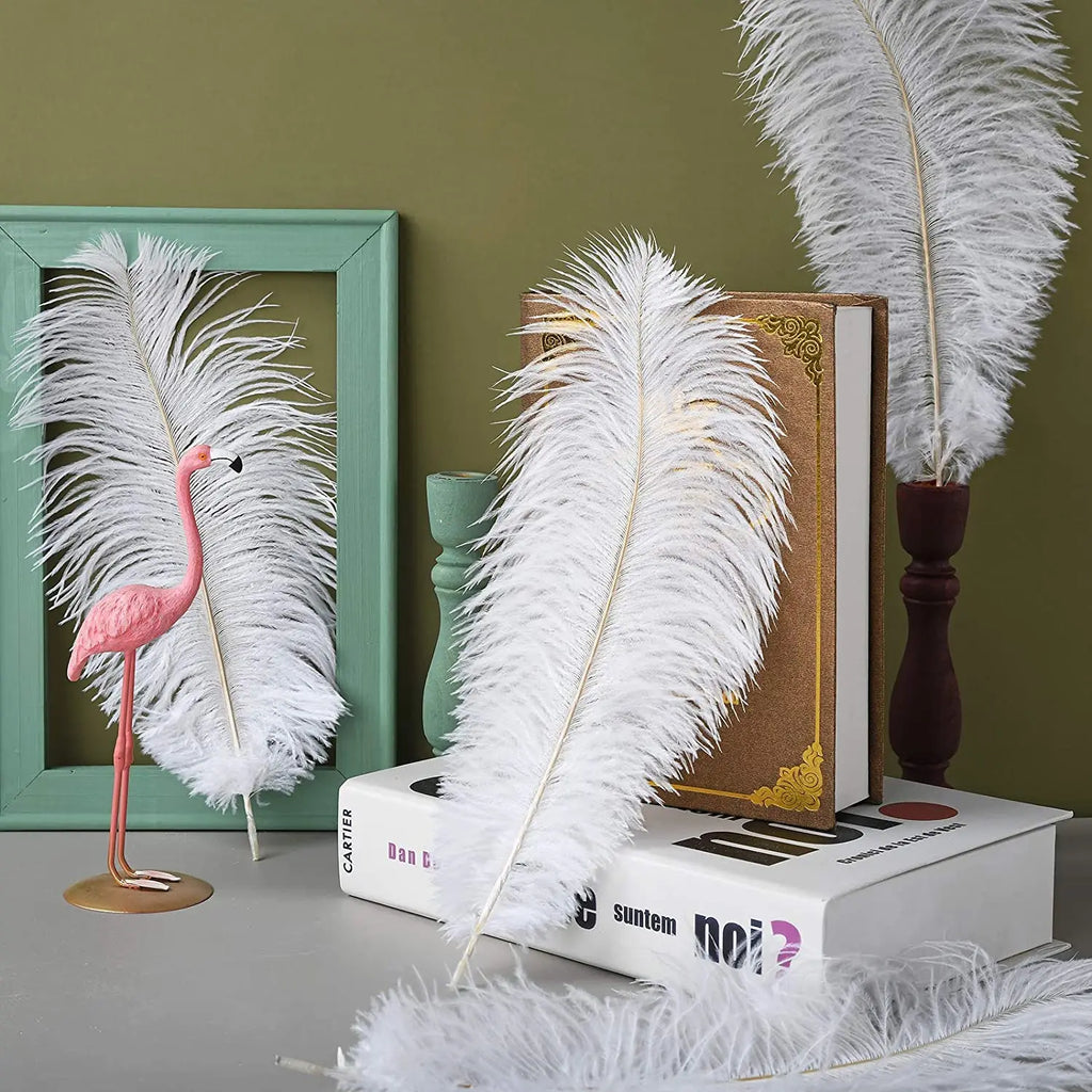 Wholesale 10PCS Natural Ostrich Feathers 15-55cm for Crafts Wedding Party Home Decor Ostrich Plumes Table Centerpiece Feather