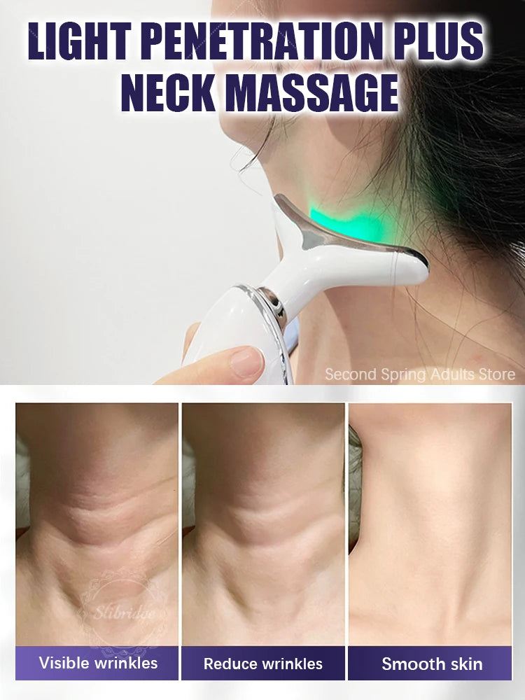 Neck Beauty Device for Women, High-Efficiency Wrinkle Care Massager, Face Neck Firming Lifting Skin Tightening Machine