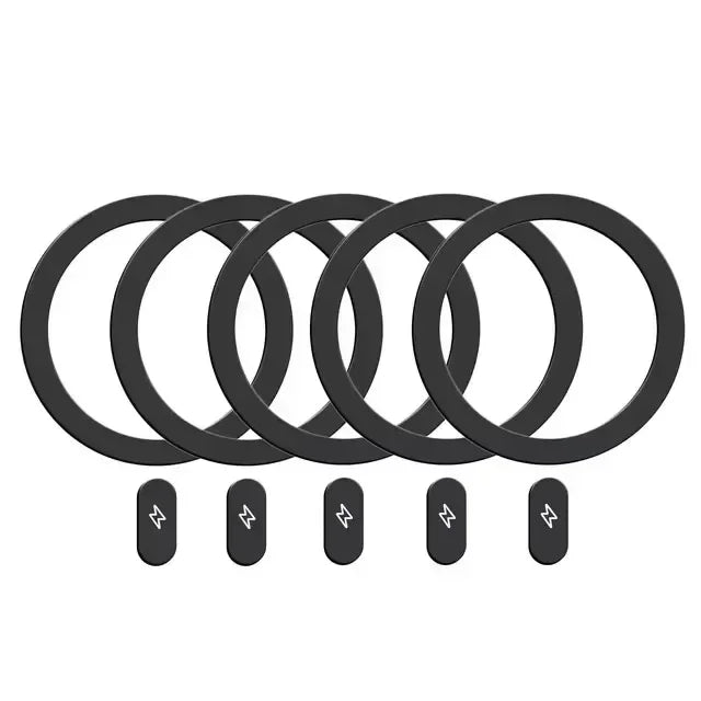 1-5Pcs Universal Metal Plate Ring for Magsafe Magnetic Wireless Charger Iron Sheet Sticker Car Phone Holder for IPhone 14 15 16