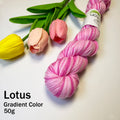 50g Cotton Fabric Colorful Gradient Dyeing of Segments Wool Yarn DIY Crochet Knitting Hand-knitted Materials Sewing Supplies