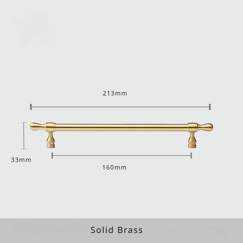 Satin Brass Cabinet Door Handles and Knobs Antique Drawer Pulls Vintage Kitchen Cupboard Handle Wardrobe Hardware French Style