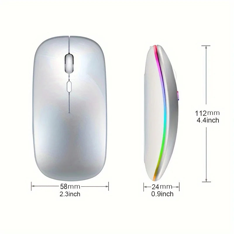Wireless Rechargeable LED Backlit Gaming Mouse