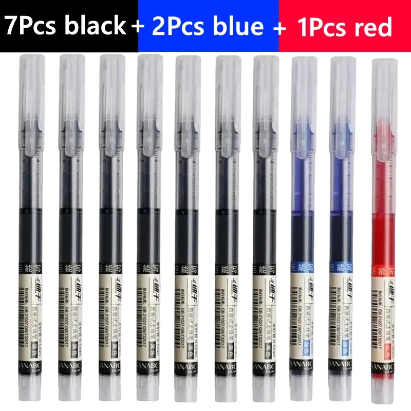 Ballpoint Gel Pens, 0.5mm Black and Blue