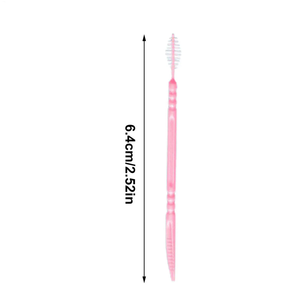 100pcs Flavored Toothpicks 2-Tip Teeth Cleaning with Soft Bristles for Stain Remover Mouth Care Hotel Restaurant Camping Supplie