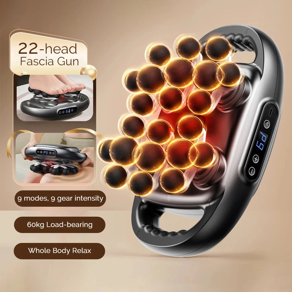 22-Head Deep Tissue Percussion Massage Gun