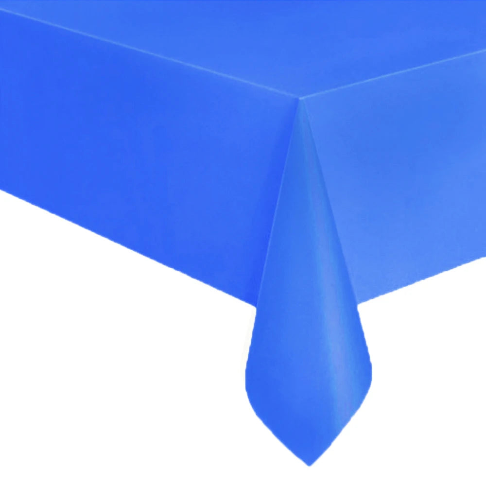 Disposable Tablecloth Pink Blue White Plastic Tablecloths for Birthday Party Christmas Table Cover Rectangular Table Tablecloths