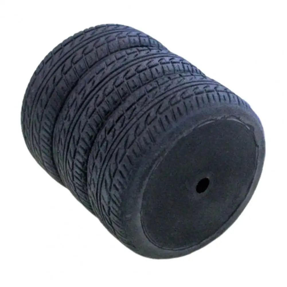 Car Tire Pen Holder 3-layer Car Tire Design Pen Holder Black Rubber Desk Organizer for Stationery Storage Organization Compact