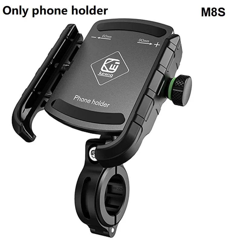 Motorcycle Phone Holder Wireless Charger Moto Motorbike Mirror Mobile Stand Support USB-C Fast Wireless Charging Cellphone Mount