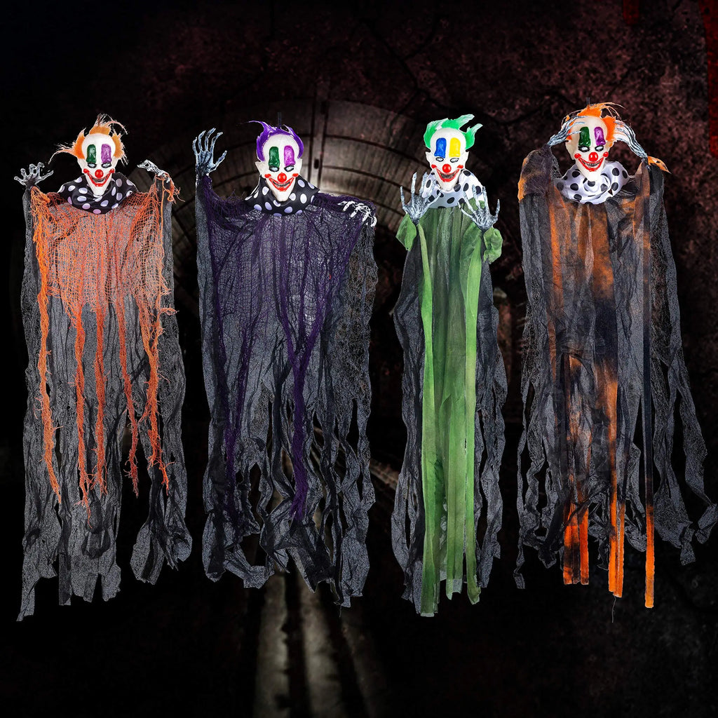 29 inch Hanging Clown Halloween Decorations Outdoor Props Front