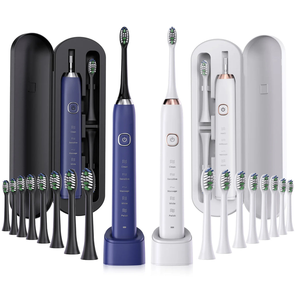 Sonic Electric Toothbrush Smart Ultrasonic Dental Teeth Whitening Rechargeable