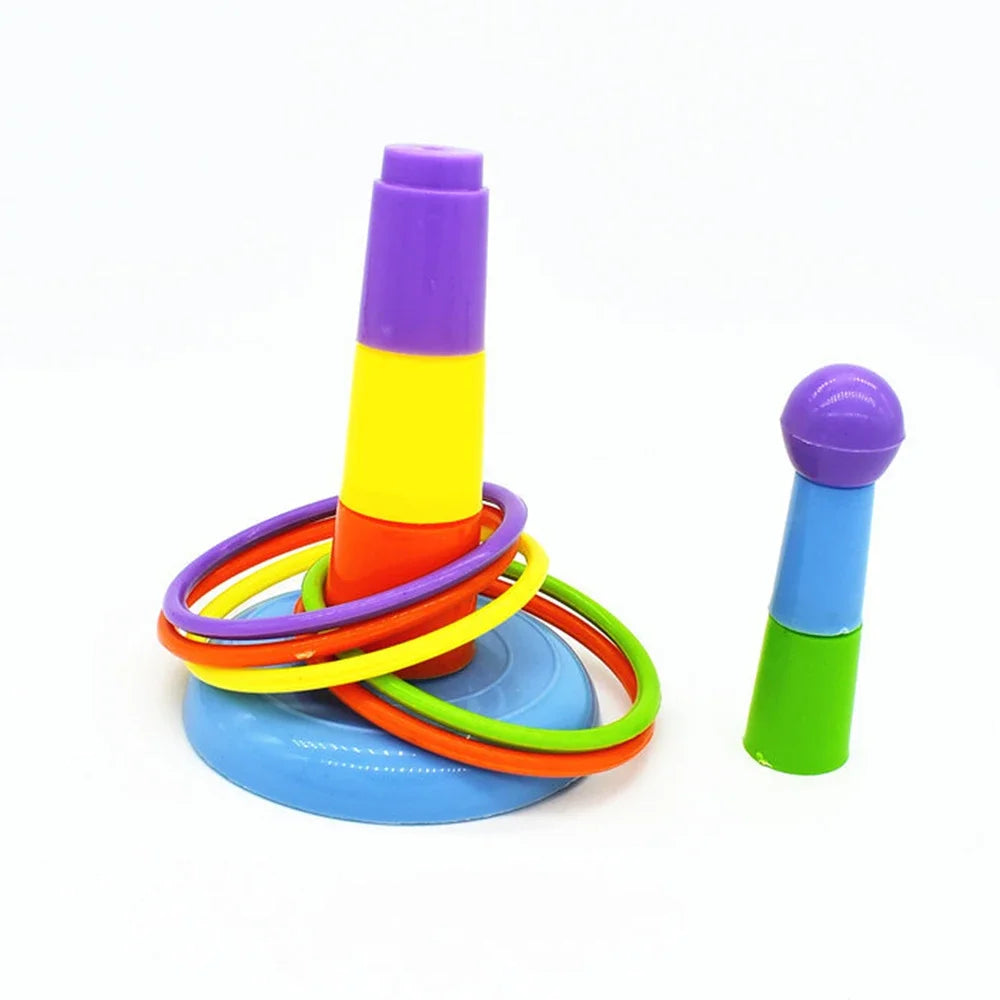 Parrot Bird Parrot Bite Chewing Toy Pet Bird Swing Ball Standing Toy Plastic Rings Training Intelligence Toy Ferrule Decor