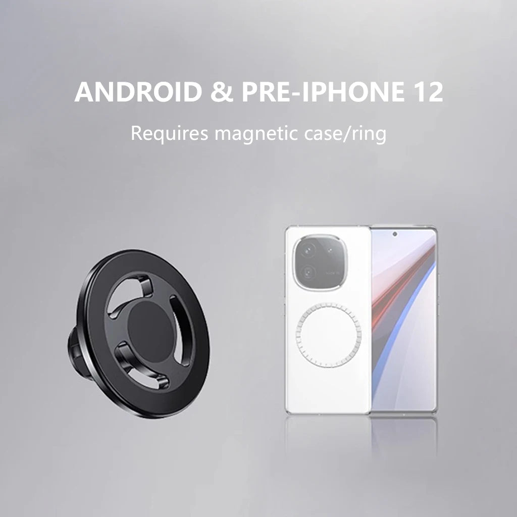 For MagSafe Car Mount Accessories Universal Magnetic Car Phone Holder for 17mm Ball Head Base Wireless Charger Magnet Bracket