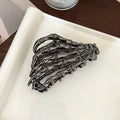 Retro Y2K Skull Shaped Hair Claw Clip - Solid Color Hair Claw Clip