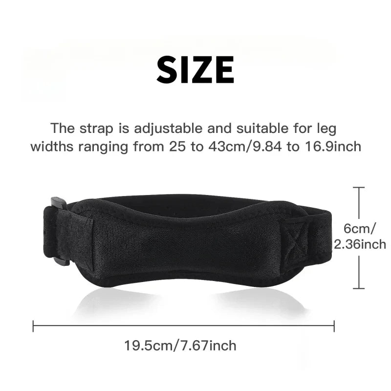 Knee Support Strape Brace Adjustable Shock Absorption Compression