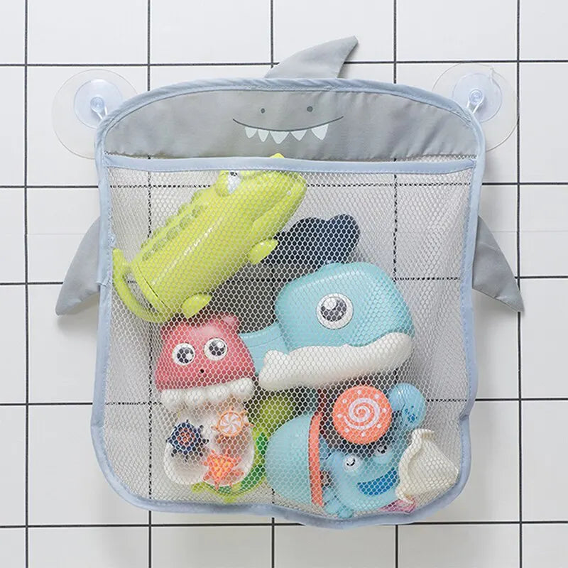 Quick-Dry Mesh Baby Bath Toy Organizer Bag