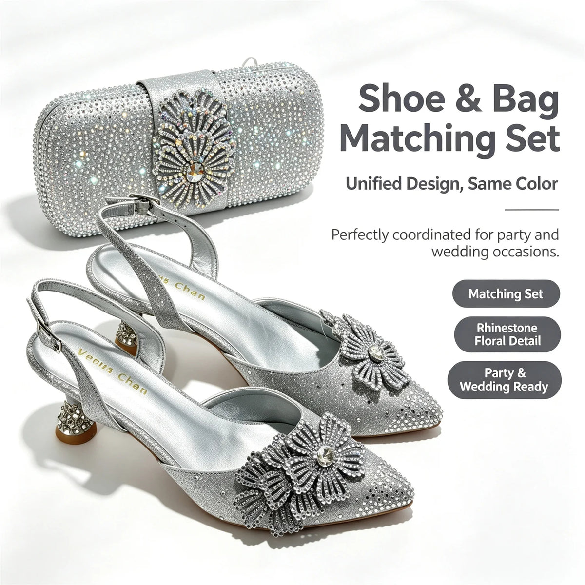 Latest Design Shoe and Bag Set for Nigeria Party