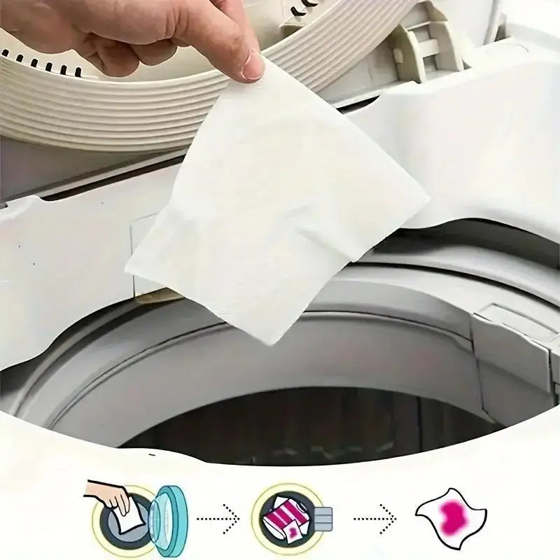 50Color Dye-Resistant Cloth for Laundry，No Chemical Composition，Mixed Laundry Anti-Penetration and Fade Protection，Universal Was