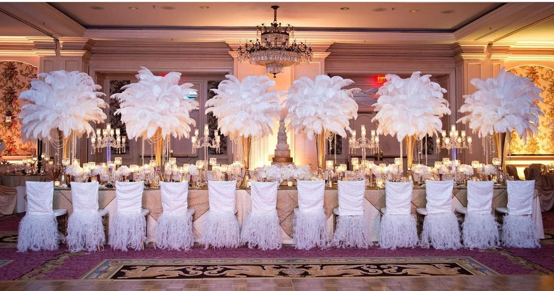 Wholesale 10PCS Natural Ostrich Feathers 15-55cm for Crafts Wedding Party Home Decor Ostrich Plumes Table Centerpiece Feather