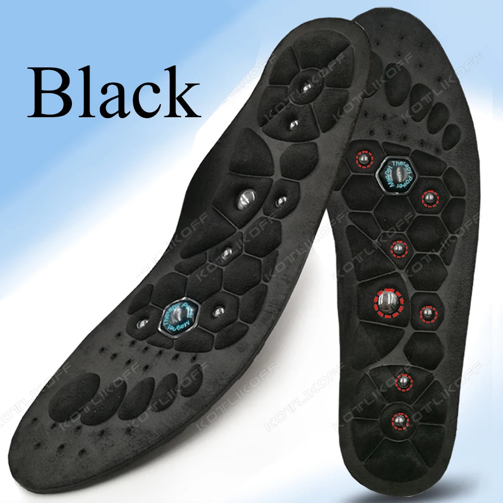 Medical Magnetic Therapy Sports Insoles Massage Foot Weight Loss Slimming Acupressure Insole Anti-fatigue Health Care Shoe Pads