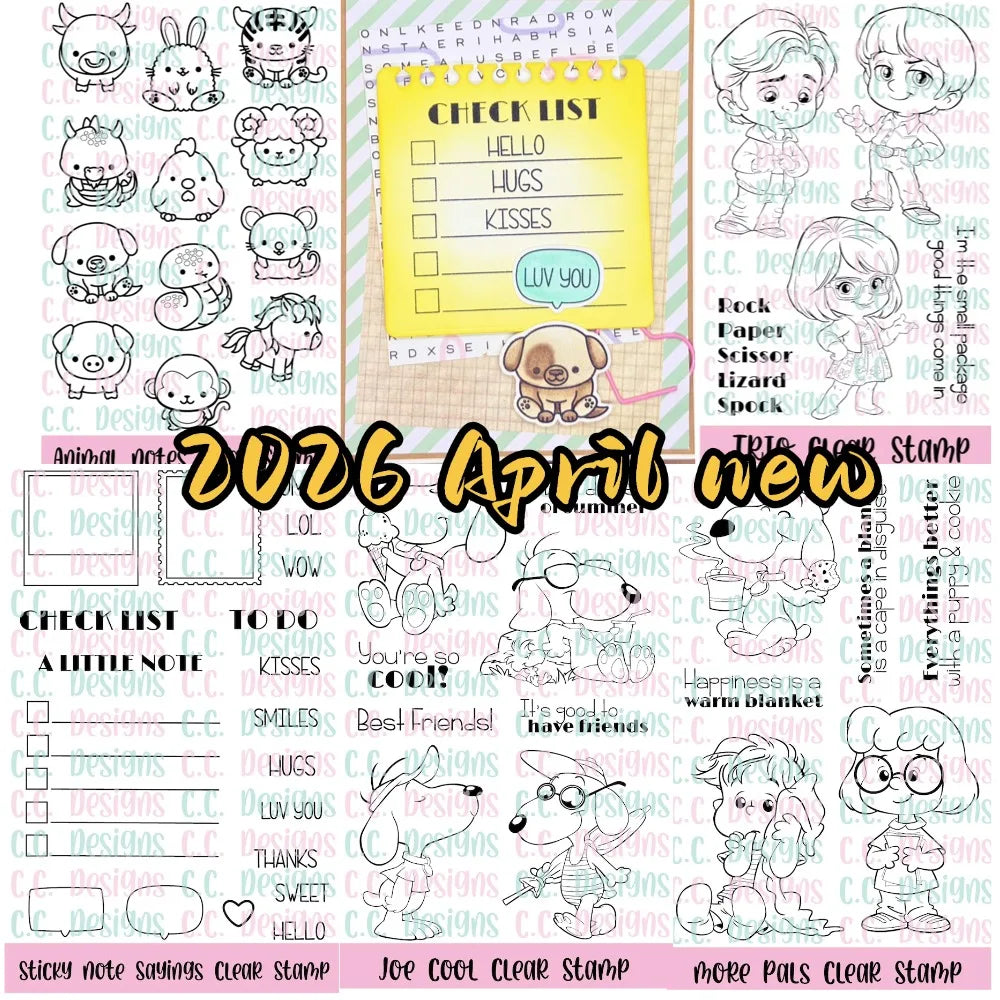 New 2026 Henry & Twila Birthday Clear Stamp Set For DIY Scrapbooking Crafts Maker Photo Album Template Handmade Decoration
