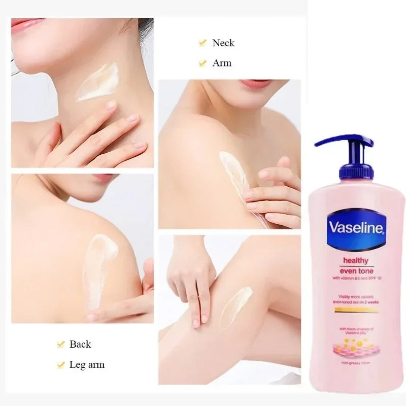 400ML Vitamin B3 Vaseline Nicotinamide Whitening Body Lotion Skin Care Healthy White Body Brightening Cream Contains