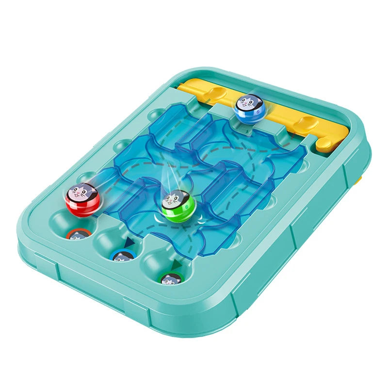 Ball Maze Game Puzzle Board Game Children Education Learning Toys Reasoning Challenge Game Logical Thinking Training Ages 3+
