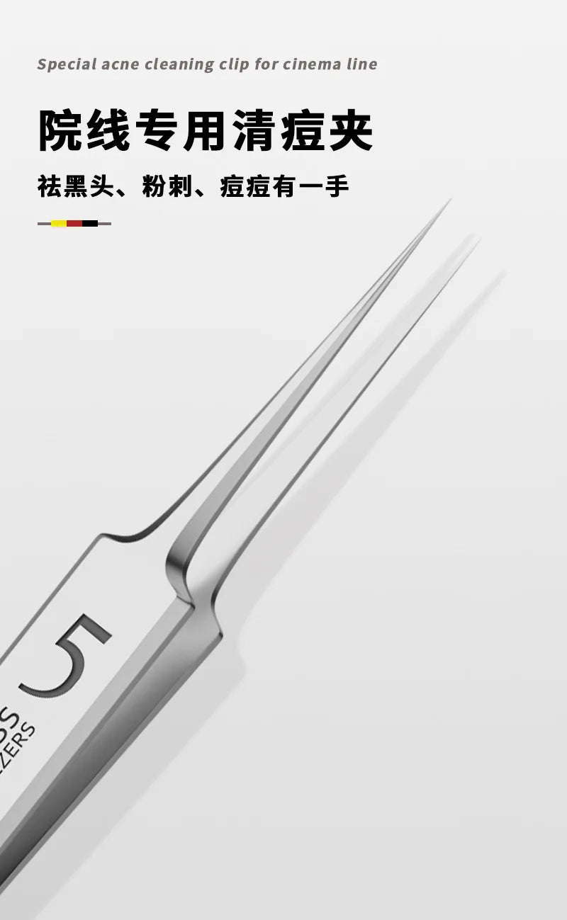 Acne Needle Blackhead Clip Remover Extraction Pore Black Head Clean Face Skin Care Cleansing Needle Blemish Removal Tool