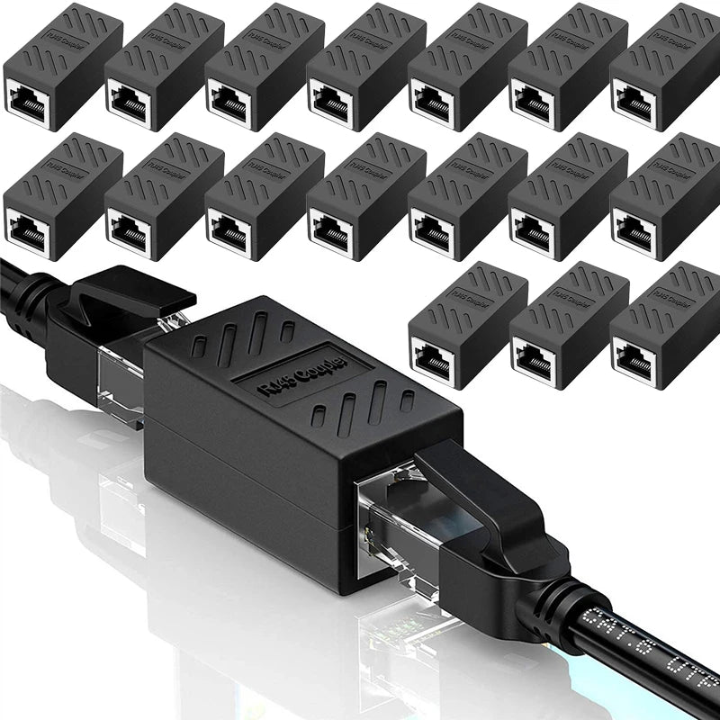 1/5/10/20pcs RJ45 Coupler Ethernet Cable Coupler LAN Connector