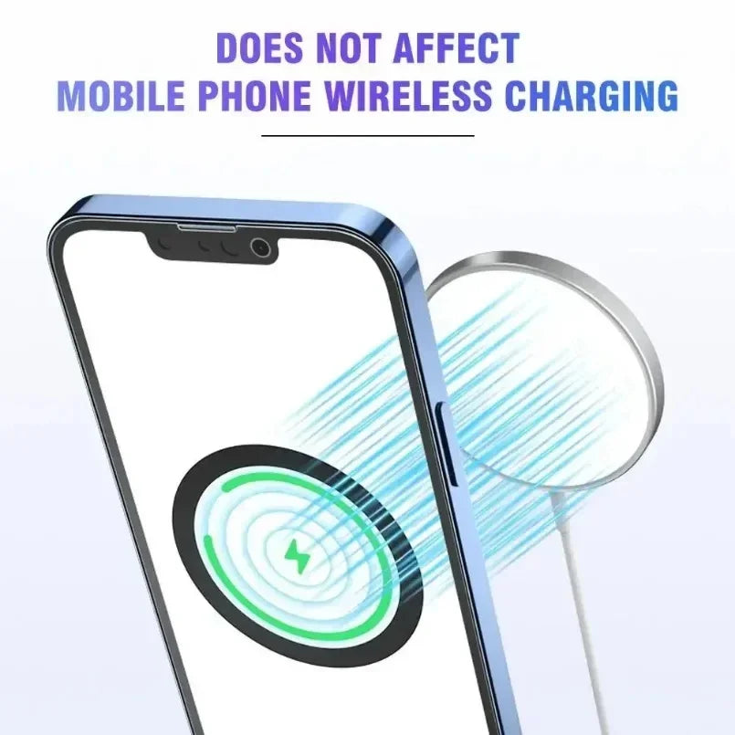 For Magsafe Magnetic Plate Ring Universal Metal Sticker Support Wireless Charger Metal Plate Sheet for Magnet Car Holder